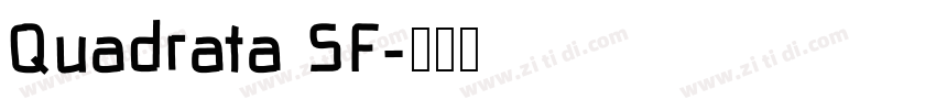 Quadrata SF字体转换
